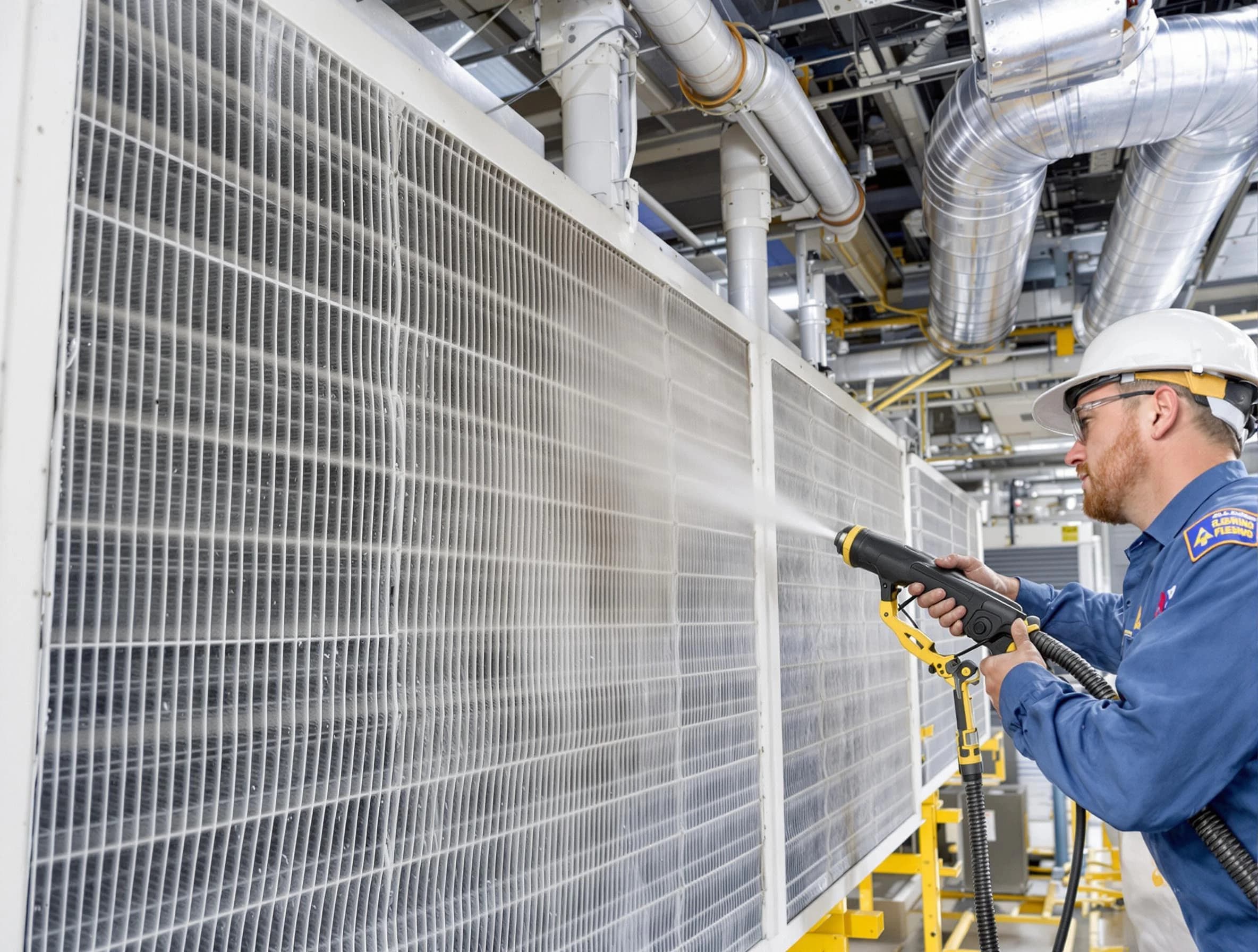 Professional commercial coil cleaning by Littleton Air Duct Cleaning in Littleton