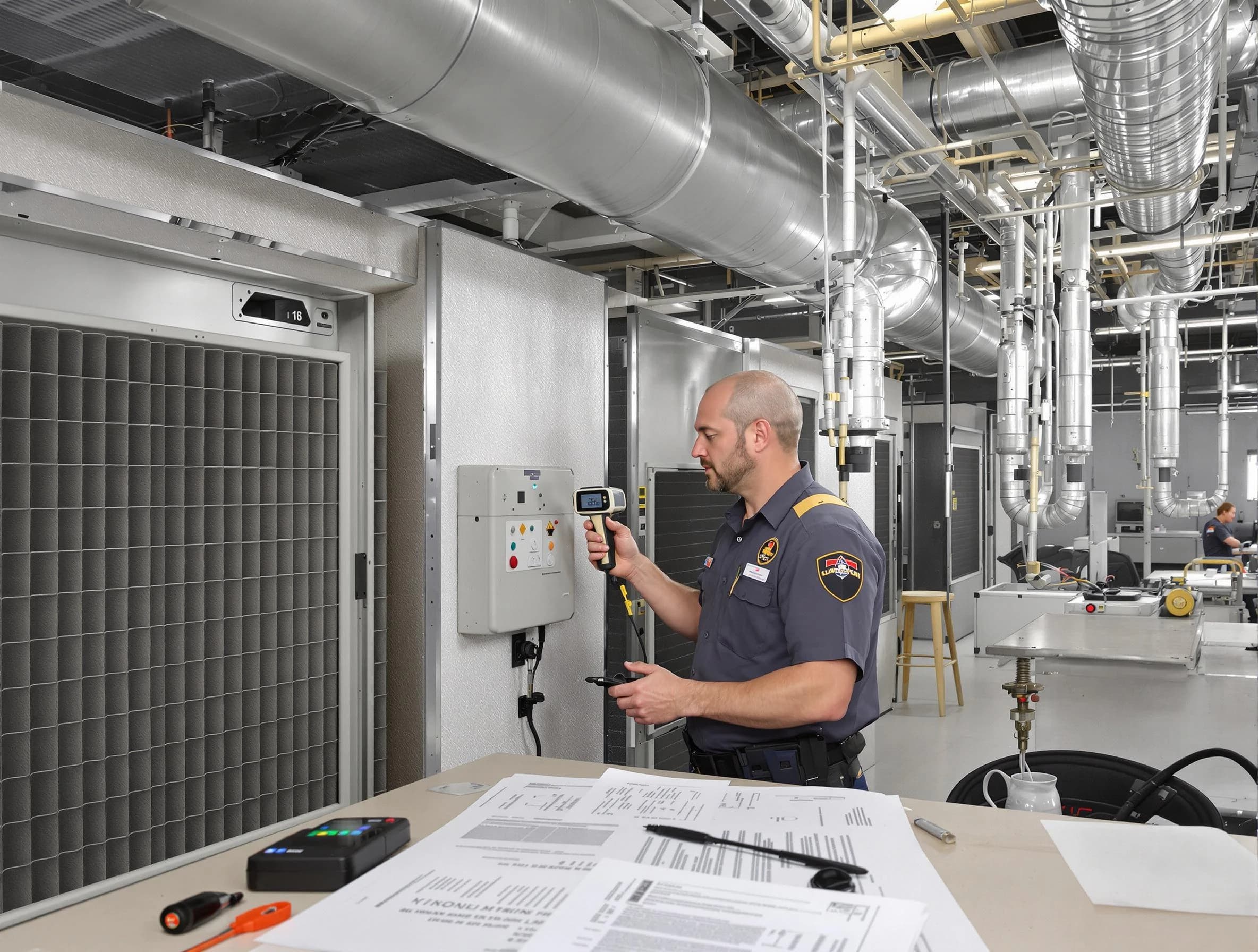 Professional filter system inspection by Littleton Air Duct Cleaning in Littleton