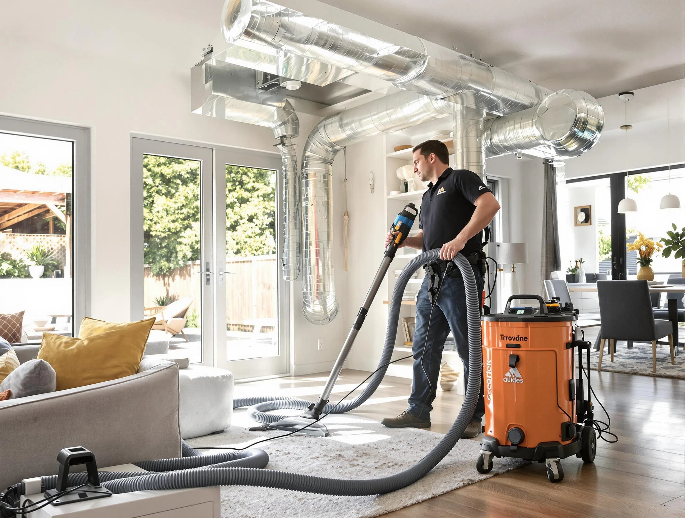 Littleton Air Duct Cleaning specialist performing thorough residential duct cleaning using advanced equipment in Littleton