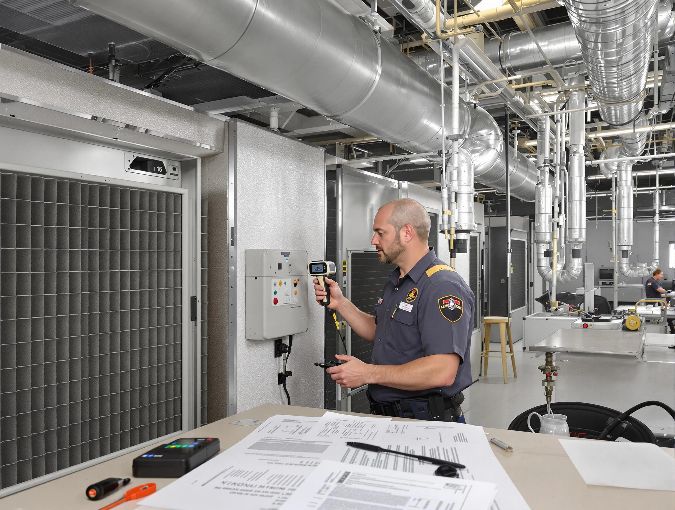 Professional filter system inspection by Littleton Air Duct Cleaning in Littleton